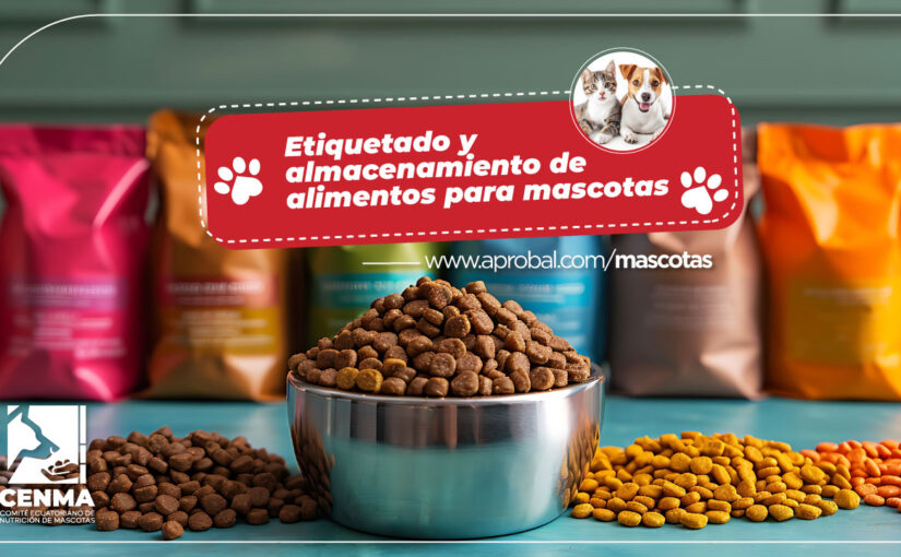 Etiquetado y almacenamiento de alimentos para mascotas